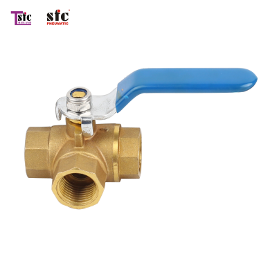 BRASS BALL VALVE สามทางเกลียวใน