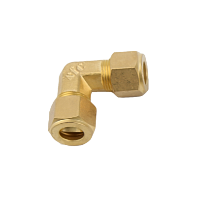 ฟิตติ้งทองเหลือง ข้องอ 90 องศา เสียบสายสองทางตาไก่