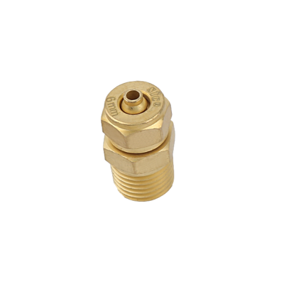 ฟิตติ้งทองเหลือง ต่อตรง เสียบสายเดือย เกลียวนอก