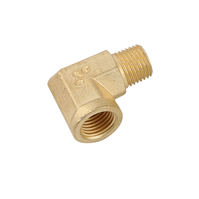 ฟิตติ้งทองเหลือง ข้องอ 90 องศา เกลียวใน x นอก
