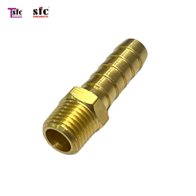 ฟิตติ้งทองเหลือง ต่อตรง หางปลาไหล เกลียวนอก