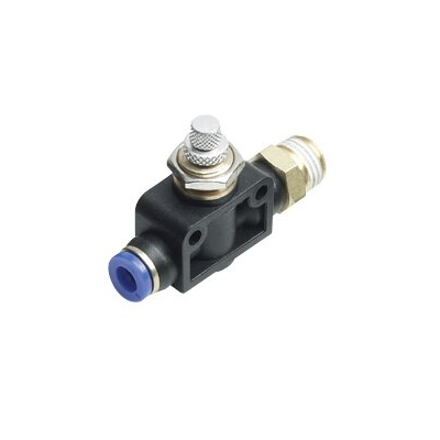 ฟิตติ้งปรับสปีด เสียบสาย เกลียวนอก