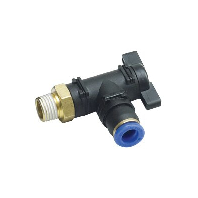 ฟิตติ้งแฮนววาล์ว เสียบสาย เกลียวนอก