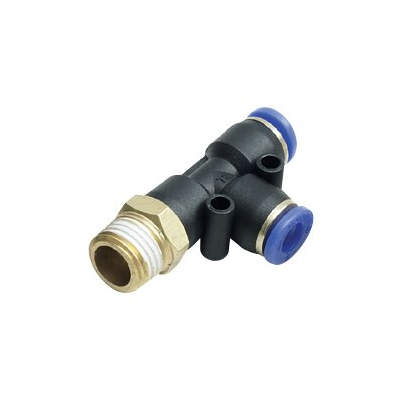 ฟิตติ้งสามทาง เสียบสาย เกลียวกลาง