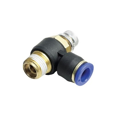 ฟิตติ้งปรับสปีด 90 องศา เสียบสาย เกลียวนอก