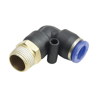 ฟิตติ้งข้องอ 90 องศา เสียบสาย เกลียวนอก