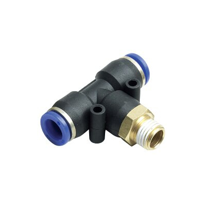 ฟิตติ้งสามทาง เสียบสาย เกลียวนอกกลาง