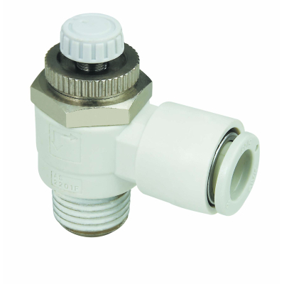 ฟิตติ้งปรับสปีด เสียบสาย เกลียวนอก