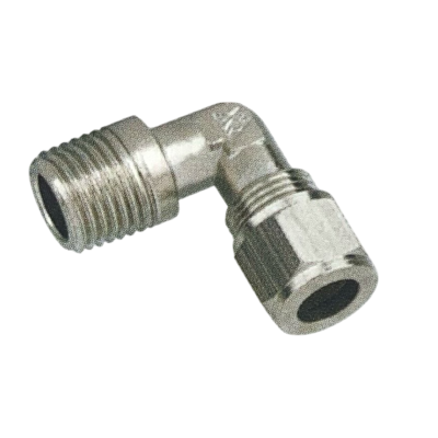 ฟิตติ้ง ข้องอ 90 องศา เสียบสายตาไก่ เกลียวนอก