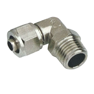 ฟิตติ้ง ข้องอ 90 องศา เสียบสายเดือย เกลียวนอก